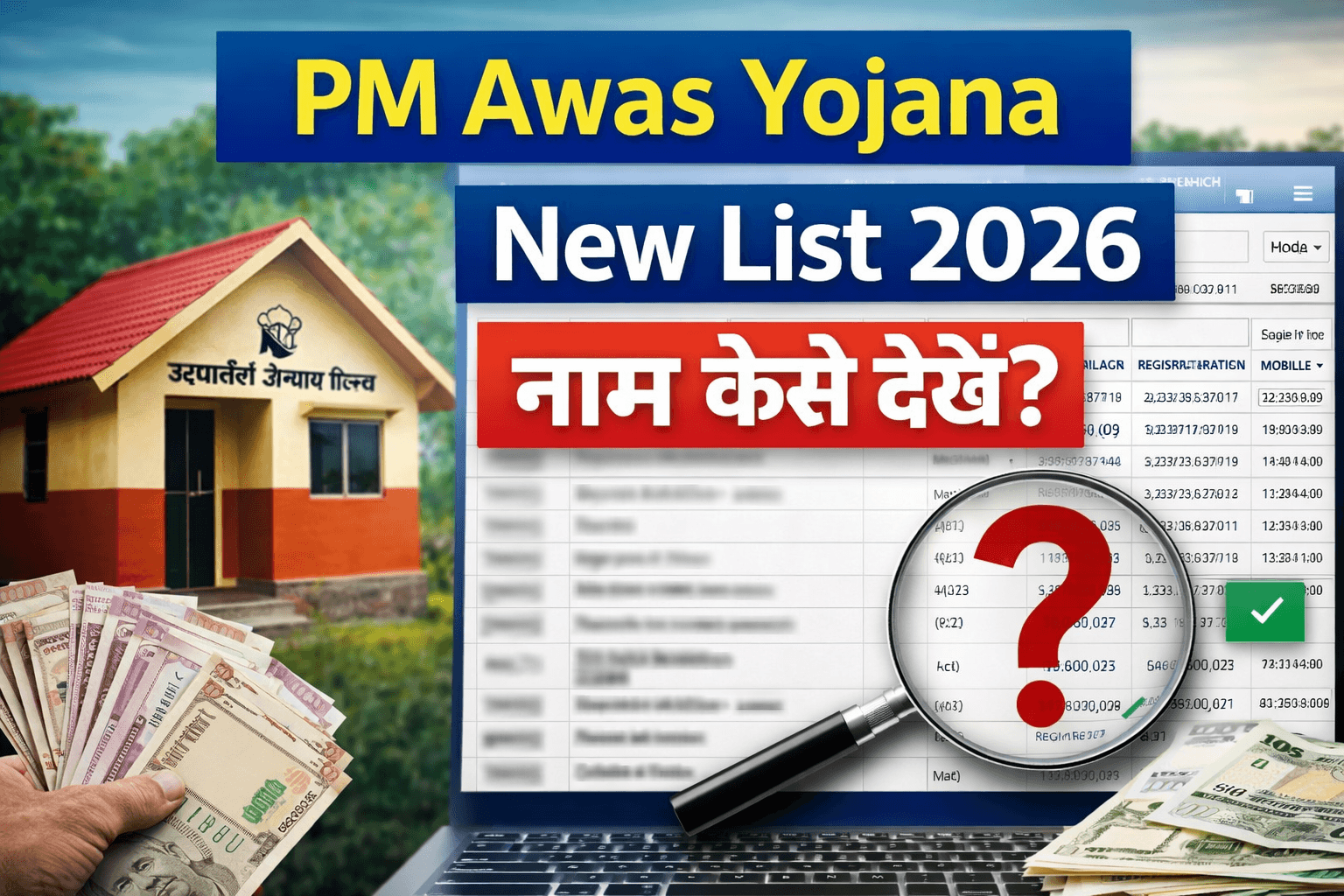 PM Awas Yojana New List 2026 Kaise check Kare beneficiary list