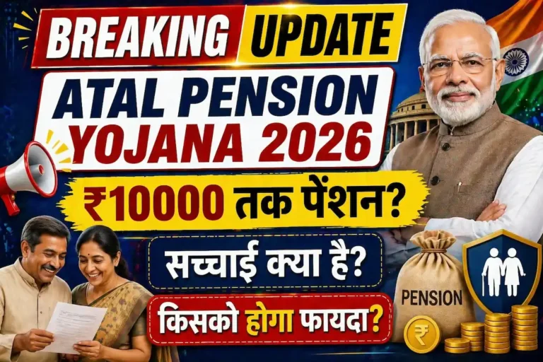 “Atal Pension Yojana 2026 update ₹10000 pension kis ko milega latest news